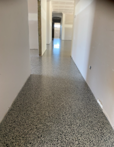 Full aggregate diamond polish Polished Concrete Concepts